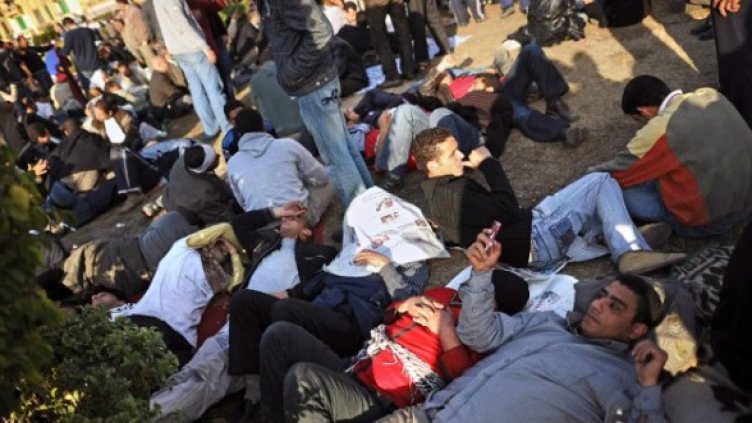 Демонстранти в Египет, напрежението ескалриа. Снимка: БТА