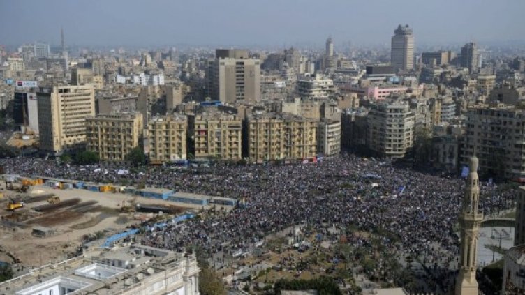Протестите на площад Тахрир, Кайро. Снимка: БТА