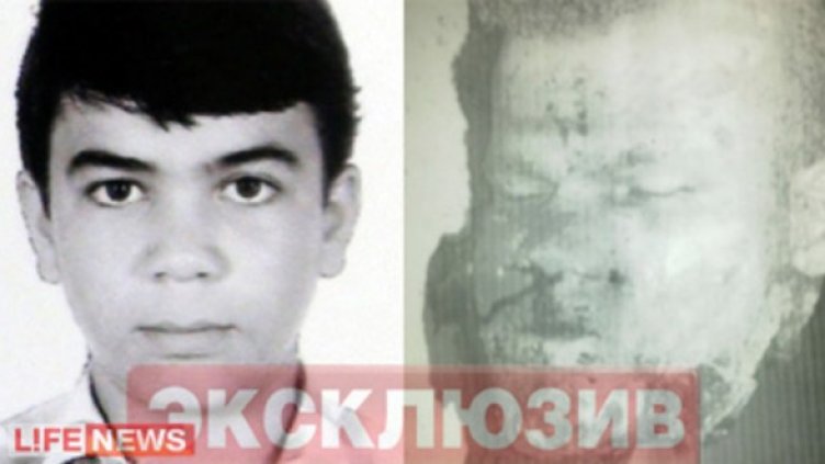 Вляво – 2005 г.: Магомед Евлоев започва да учи в техникума; вдясно – 2011 г.: главата на камикадзето след взрива на Домодедово. Снимка: Life News