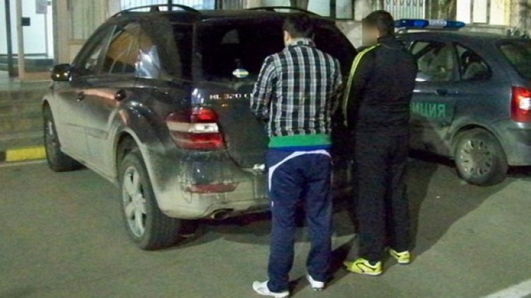 Единият от заловените мерцедеси. Снимка: МВР