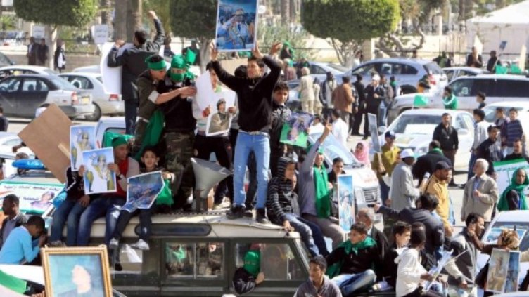 В Либия организират и демонстрации в подкрепа на режима. Снимка: БТА