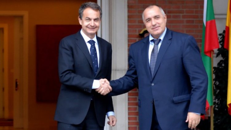 Бойко Борисов и Хосе Луис Родригес Сапатеро. Снимка: БТА