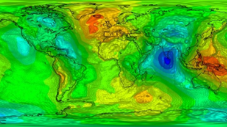 Изображение: ESA – GOCE High Level Processing Facility