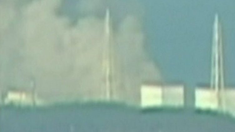 Взривът в японската АЕЦ "Фукушима 1". Снимка: БТА