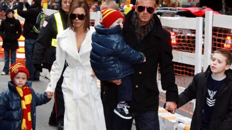 Дейвид и Виктория имат трима сина. Снимка: Getty Images/Guliver Photos