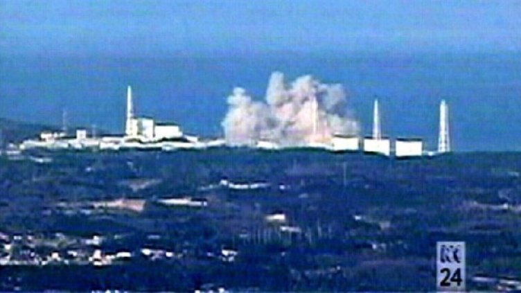 Експлозия в АЕЦ "Фукушима". Снимка: БТА