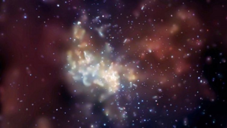 Близо до центъра на Млечния път може да има планети, които се отопляват с тъмна материя. Снимка: NASA/CXC/MIT/F.K. Baganoff et al.