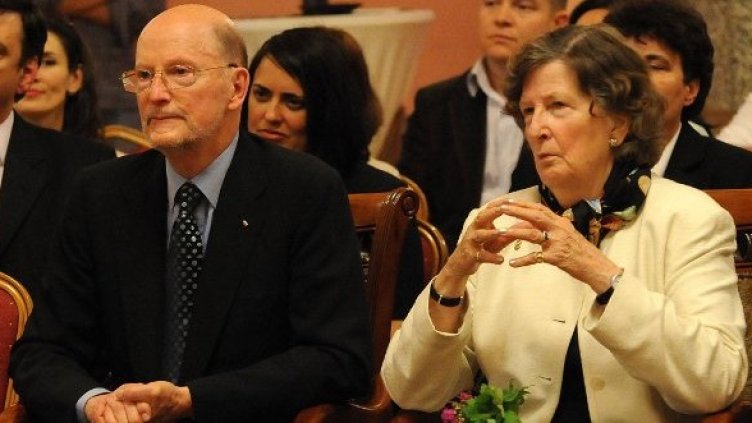 Симеон Сакскобургготски със сестра си Мария Луиза. Снимка: Булфото