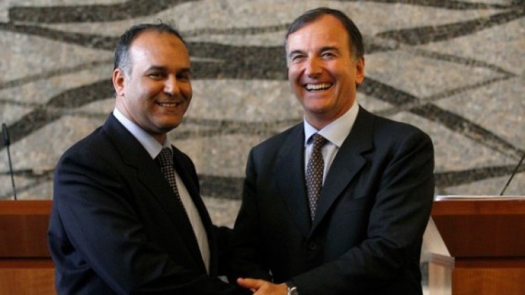 Али Есауи и Франко Фратини. Снимка: Reuters