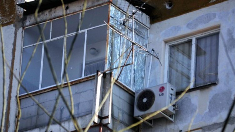 Апартаментът, в който се бе барикадирал Стоянов. Снимка: БТА