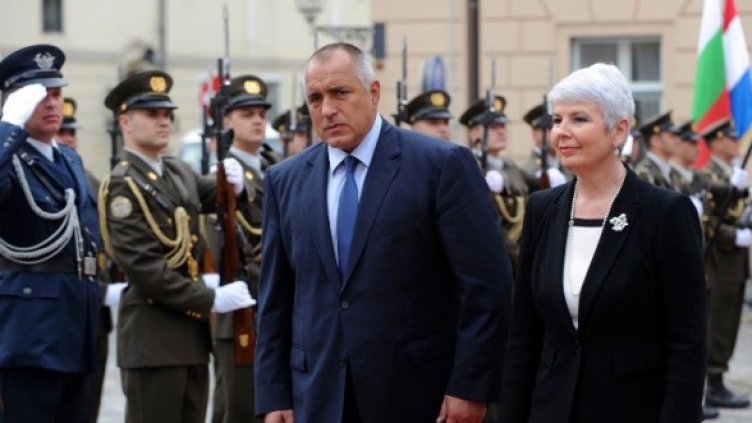 Борисов с хърватския премиер Ядранка Косор. Снимка: Reuters