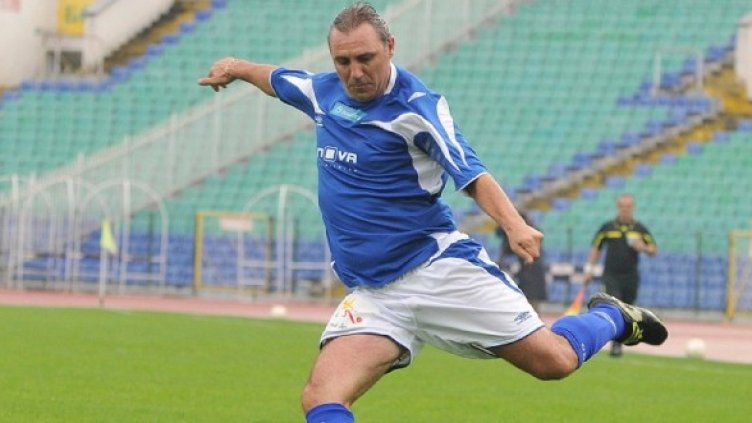 Христо Стоичков на благотворителен мач. Снимка: Архив Булфото