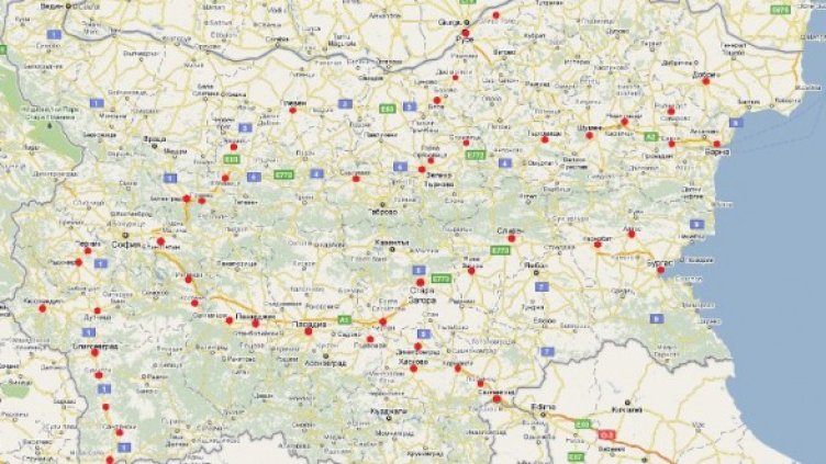 48-те филиала на Спешната помощ, разположени покрай опасни райони по пътищата. Снимка: Министерство на здравеопазването