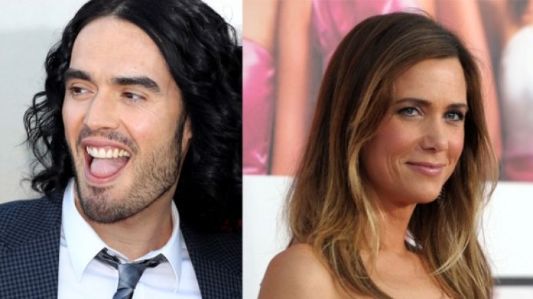 Ръсел Бранд и Кристен Уиг. Снимка: Getty Images/Guliver Photos