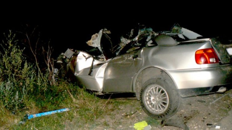 Смазаната кола. Снимка: БТА