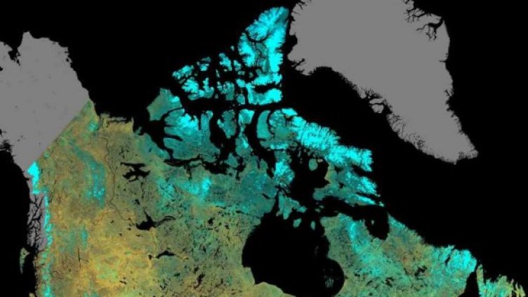 Разположението на Северния магнитен полюс през 1999 г. Снимка: NOAA