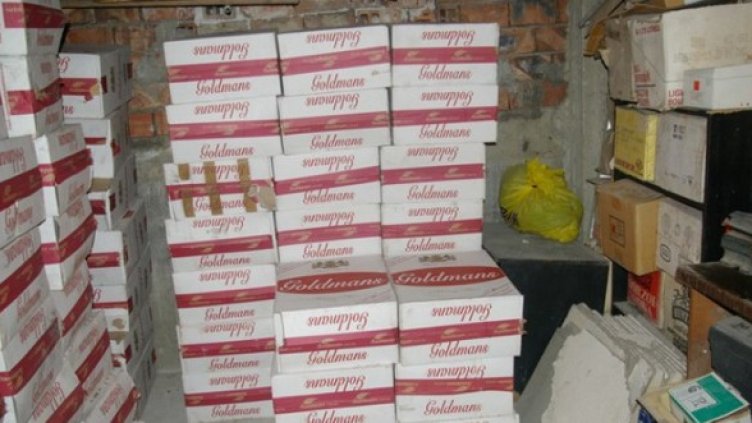 Заловените цигари. Снимка: МВР