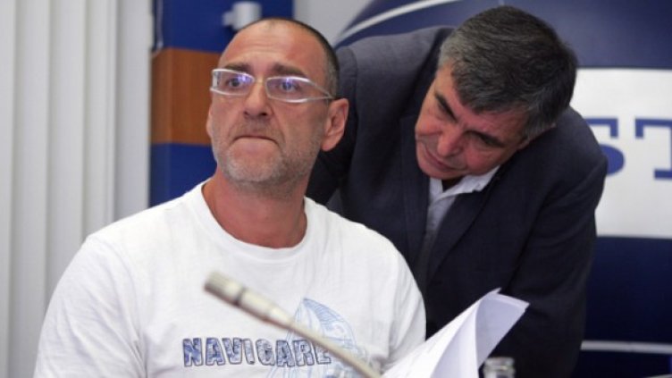 Кандидат-кметът за София Стефан Софиянски и говорителя на ОДС Любен Дилов-син. Снимка: БТА