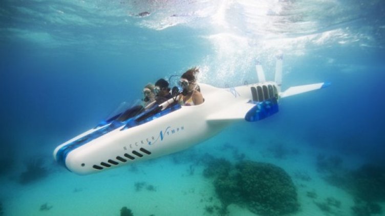 Подводният самолет на Ричард Брансън. Снимка: www.neckerisland.virgin.com