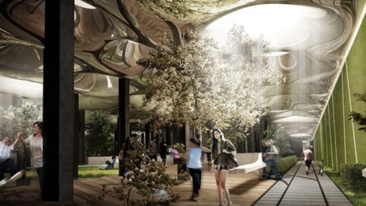 За да направи новия парк в самия център, не е нужно Ню Йорк да събаря каквото и да е. И това е огромният плюс на появилата се неотдавна идея. Изображение: RAAD
Авторът на новия подземен парк твърди, че в насочваната под земята светлина ще бъдат филтрирани ултравиолетовото и инфрачервеното излъчване, но ще бъде съхранена дължината на вълнàта, най-ефективна за фотосинтезата. Изображение: RAAD
Някога тук е било депо за трамваи, движещи се от Манхатън до Бруклин. Снимка: Danny Fuchs
Сегашното състояние на изоставената станция е плачевно. Снимка: Danny Fuchs
Пренасяйки под улицата цял парк, Рамси само продължава тенденция от последните години. Градове заедно с магазини, транспортни артерии и места за отдих отдавна съществуват под земята. Изображение: RAAD