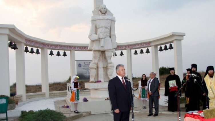 Вицепрезидентът Ангел Марин откри архитектурно-мемориалния комплекс &bdquo;Военноморска слава на Русия&rdquo; на нос Калиакра. Снимка: БТА