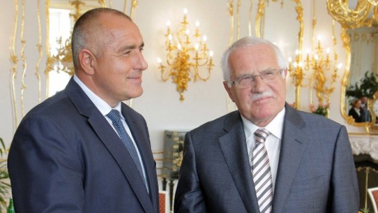 Бойко Борисов и Вацлав Клаус. Снимка: БТА