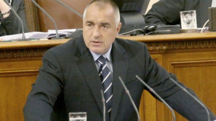 Бойко Борисов на парламентарната трибуна. Снимка: Архив, БТА