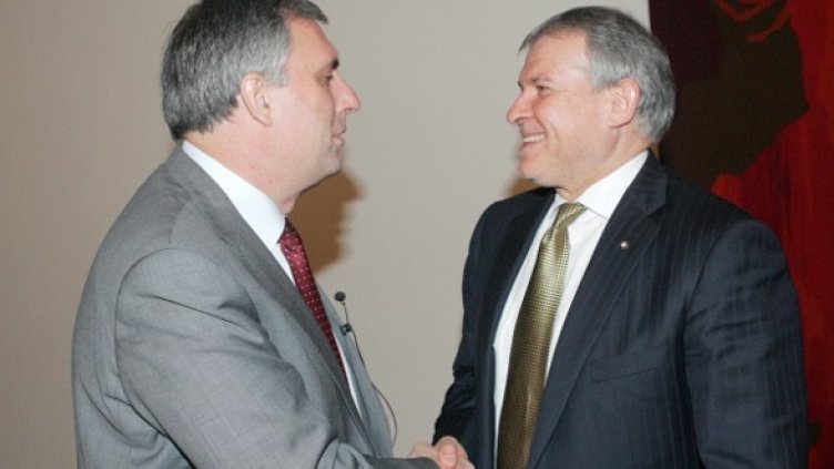 Ивайло Калфин и Румен Христов. Снимка: БТА