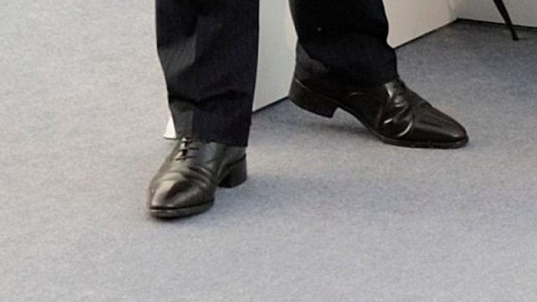 Обувките на Никола Саркози. Снимка: Reuters