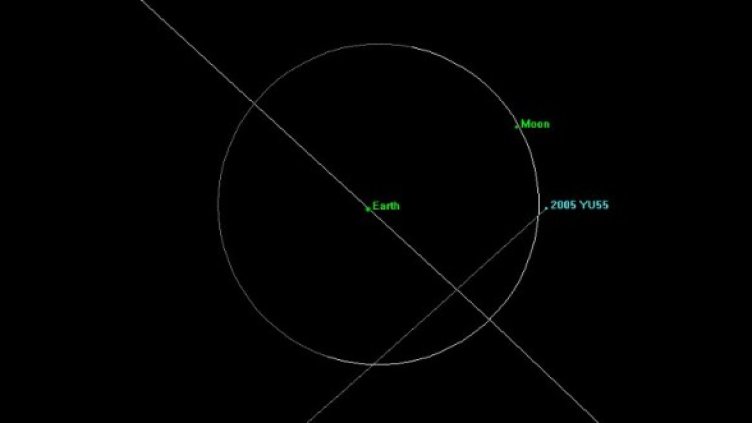 Изображение: NASA/JPL-Caltech
2005 YU55. Изображение: NASA / Cornell / Arecibo