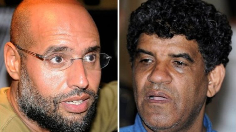 Сейф ал Ислам и Сенуси. Снимка: Reuters