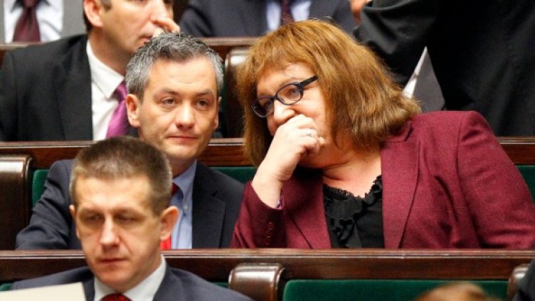 Роберт Бедрон и Анна Гродска (вдясно). Снимка: Reuters