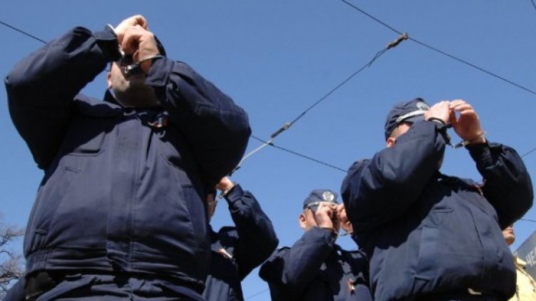 Протест на полицаи през 2009 г. Снимка: Булфото