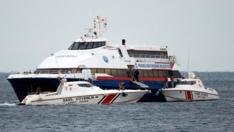 Похитеният ферибот "Картепе". Снимка: Reuters