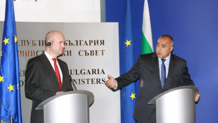 Премиерът Бойко Борисов се срещна с министър-председателя на Швеция Фредрик Рейнфелд. Снимка: БТА