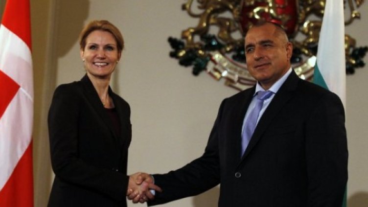 Премиерът Бойко Борисов с датския си колега Хеле Торниг-Смит. Снимка: Reuters