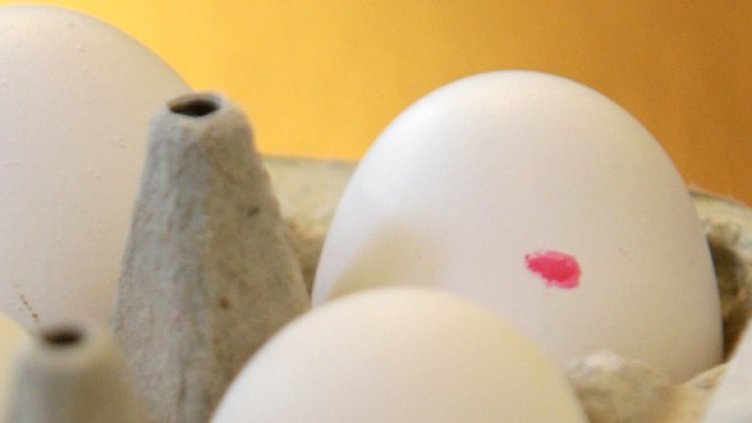 В "Кауфланд" бяха открити и яйца с червена точка. Снимка: БТА