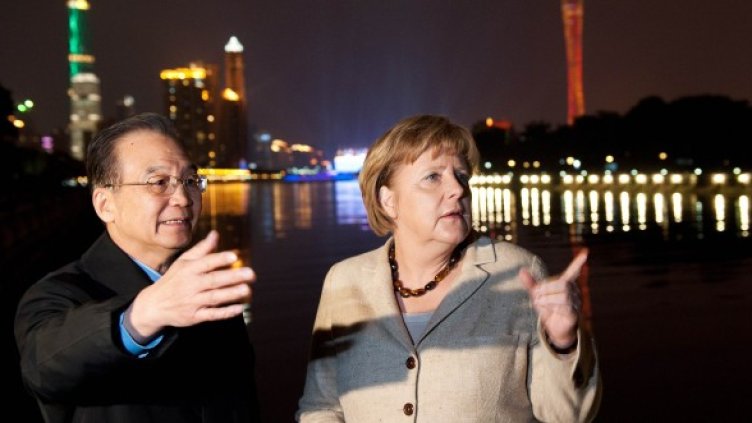 Ангела Меркел и Вън Цзябао. Снимка: Reuters