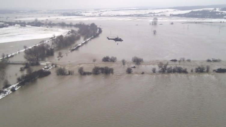 Потопът в Хасковско.Снимка: Булфото