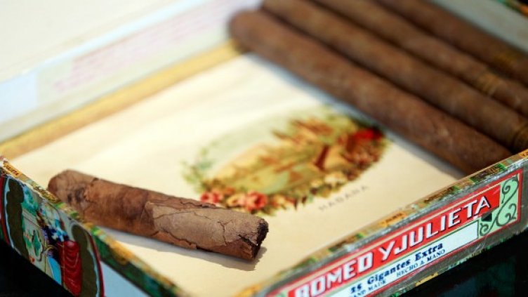 Колекцията с военновременни пури на Уинстън Чърчил. Снимка: Getty Images