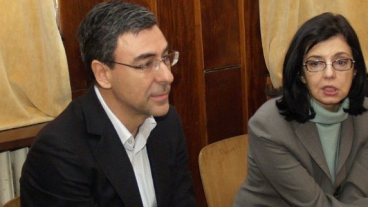 Даниел Вълчев и Меглена Кунева. Снимка: БТА