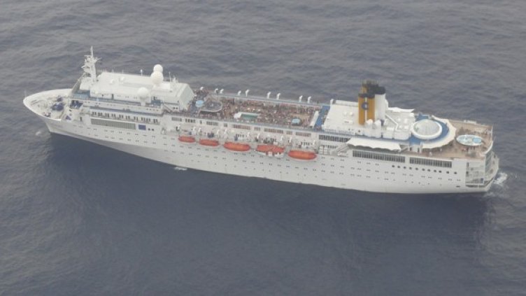 Корабът "Коста Алегра". Снимка: Reuters