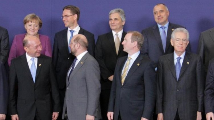 Държавни и правителствени ръководители на страни от ЕС на заседанието на Европейския съвет. Снимка: МС