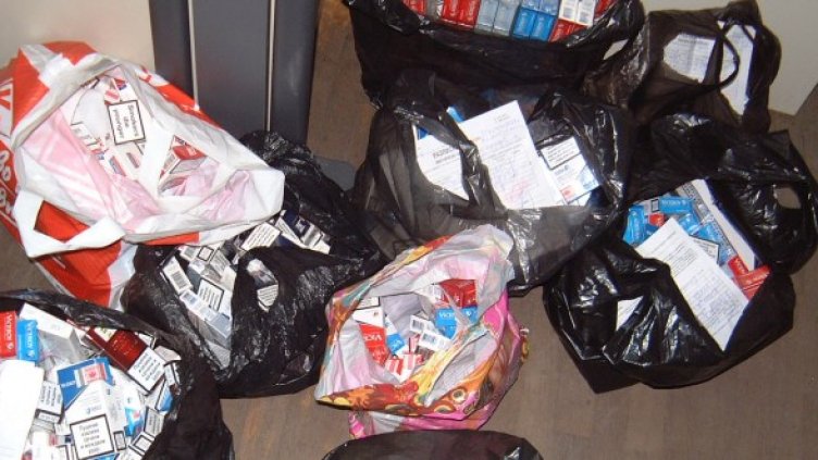 Спипаните цигари. Снимка: Агенция Митници