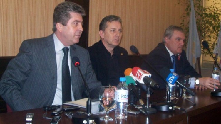 Георги Първанов в Плевен. Снимка: БТА