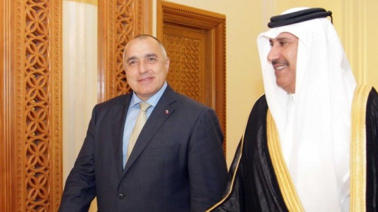 Бойко Борисов и премиера на Катар шейх Хамад бен Джасем бен Джабер Ал Тани. Снимка: правителствена информационна служба