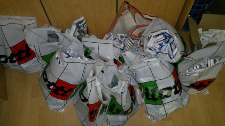 Задържаните анаболи на ГКПП-Лесово. Снимка: Агенция Митници