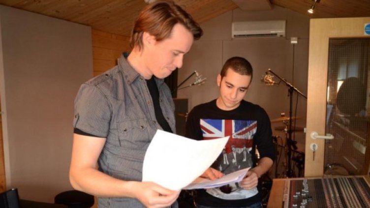 Рафи в лондонското студио. Снимка: Вирджиния рекърдс