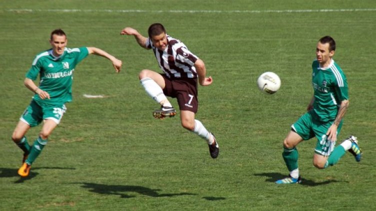 Локо Пловдив нанесе втора загуба на Лудогорец за сезона. Снимка: БТА