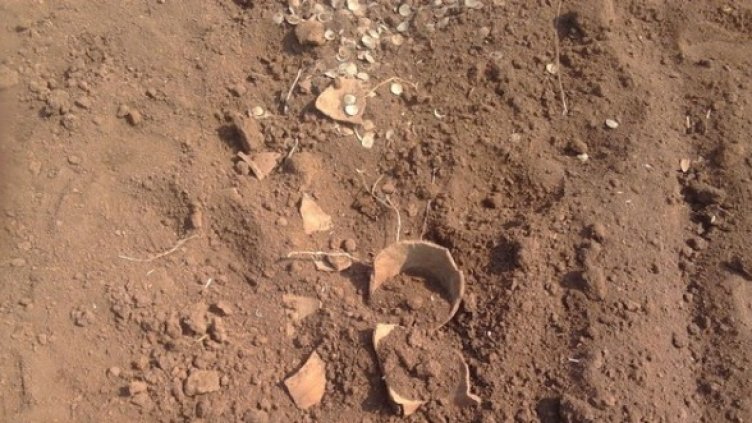 Откритите монети. Снимка: МВР